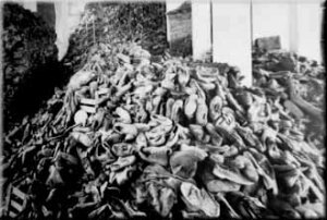 Shoe pile at Auschwitz