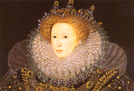 ”The Ermine Portrait” of Queen Elizabeth by Nicholas Hilliard, 1585