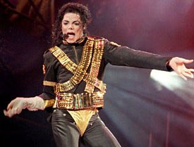 Michael Jackson in ammo military leotard 1993