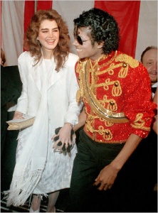 Michael Jackson and Brooke Shields at American Music Awards 1984