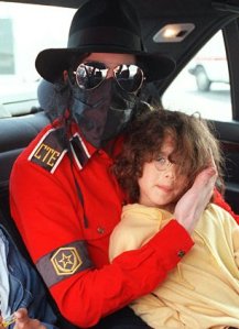 Michael Jackson in fedora military shirt 1993